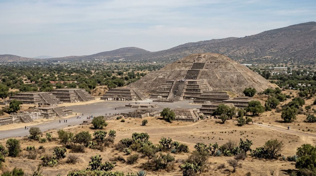 Ancient pyramids of Teotihuacan near Mexico City, Mexico