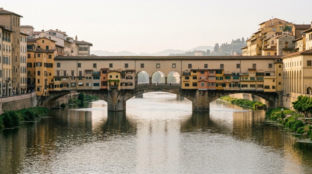 Ponte Vecchio bridge over the Arno river in Florence