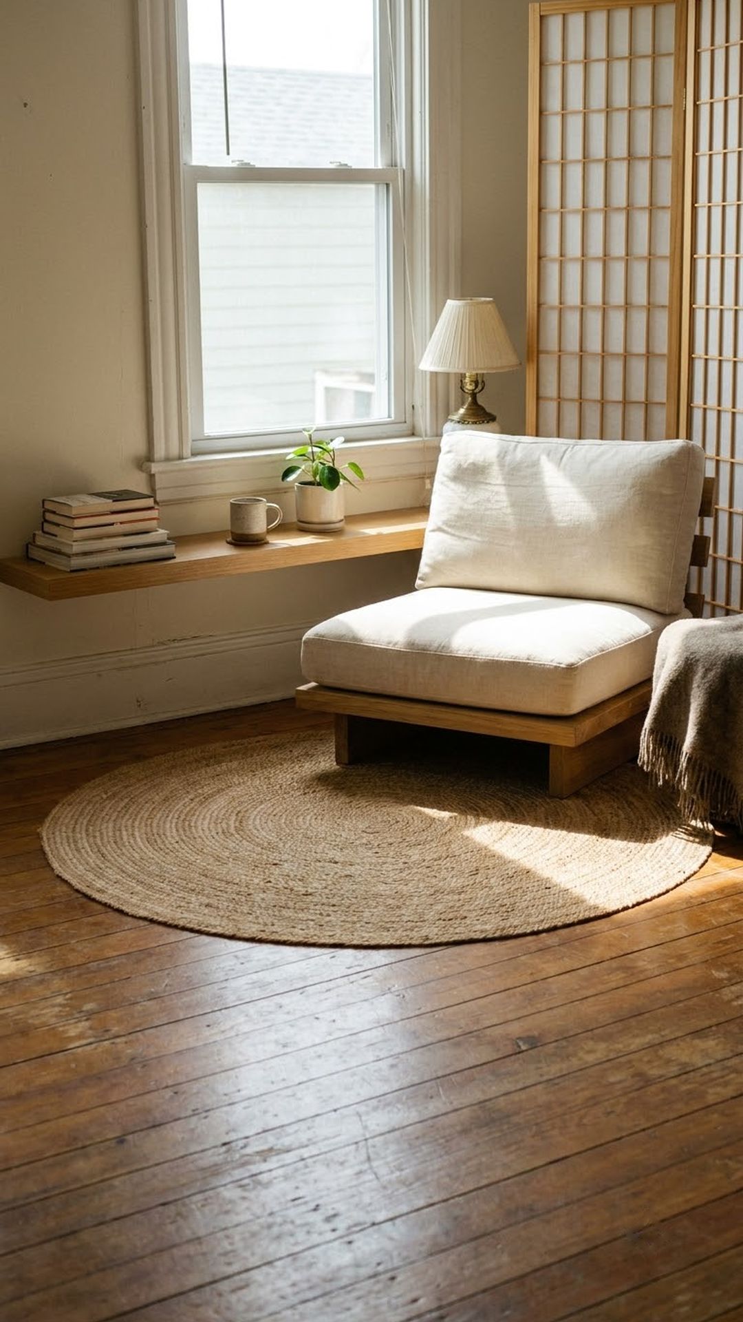 Japandi Reading Nook