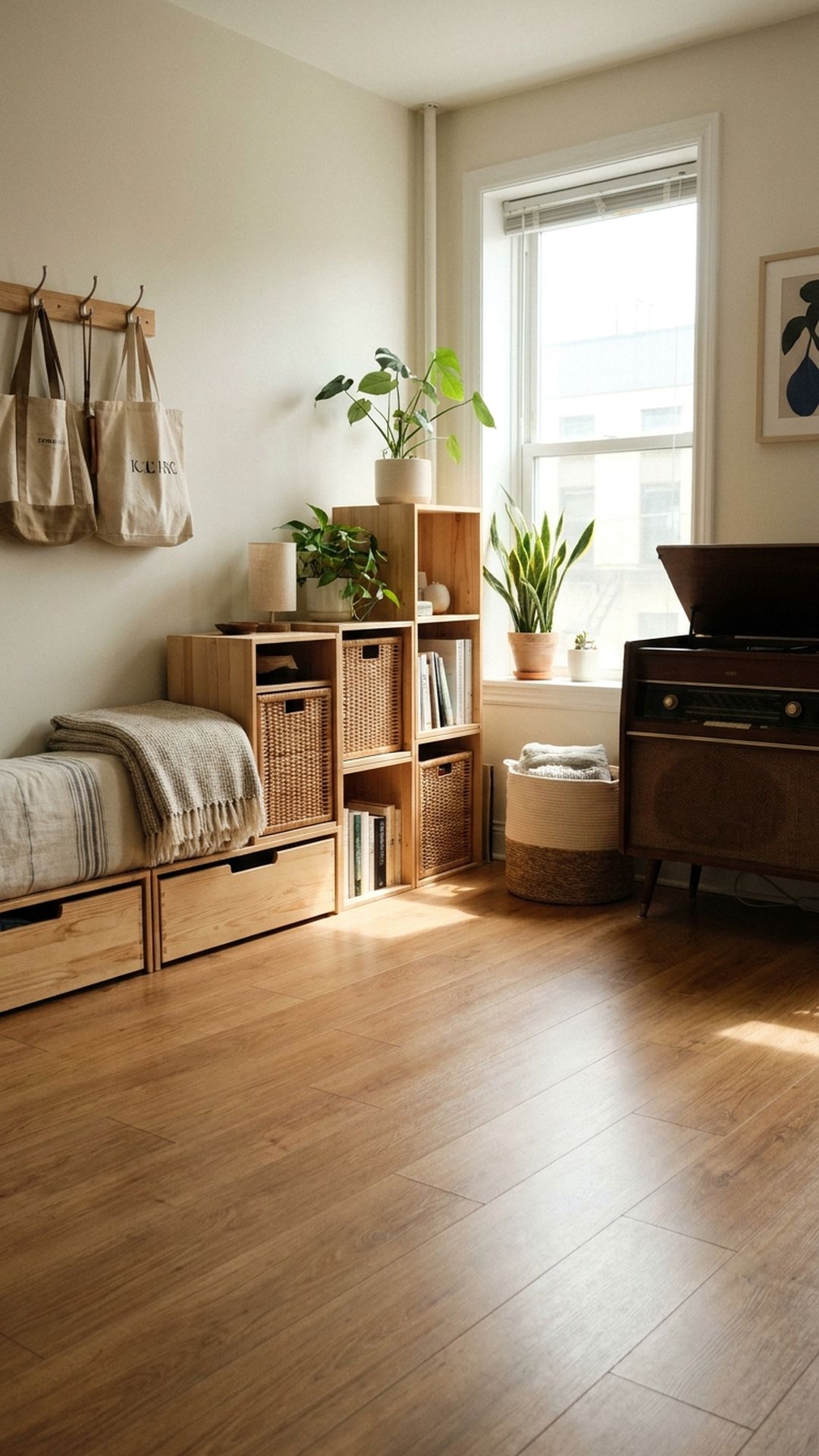 Best Japandi Storage Hacks for Small Spaces & Renters