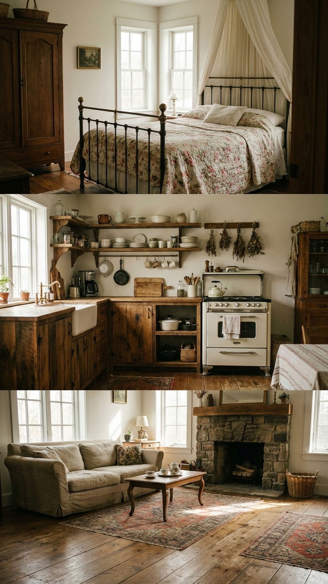 Cottagecore Bedroom vs Kitchen vs Living Room