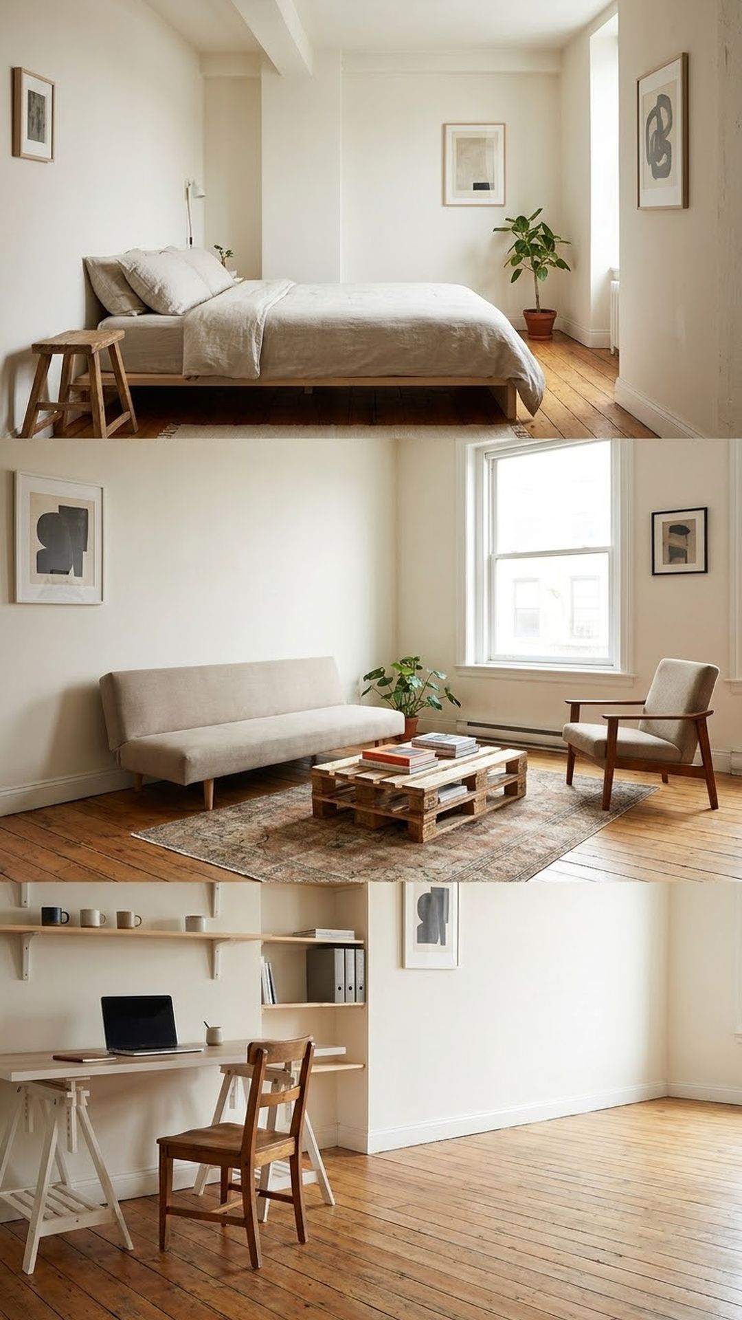 Minimalist Bedroom vs Living Room vs Office