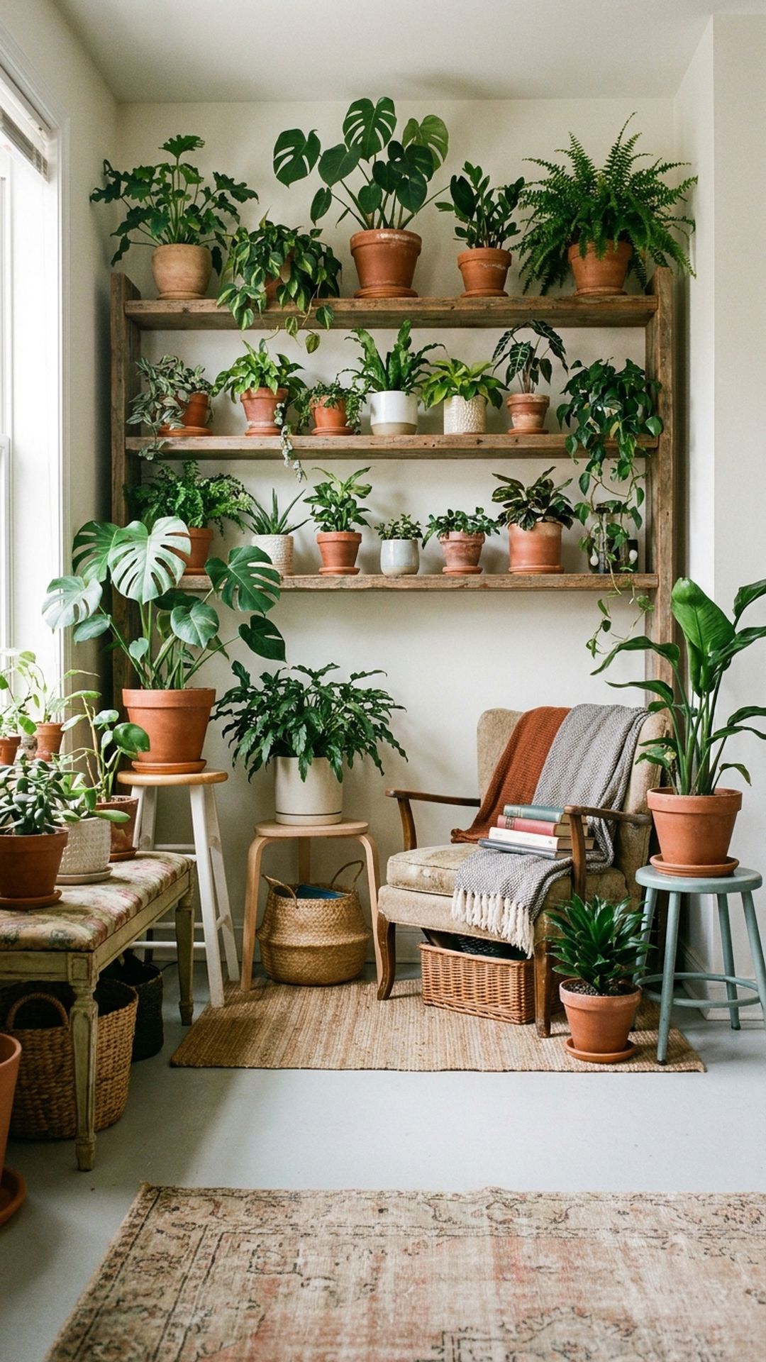 18 Plant Shelf & Plant Corner Ideas (Build a Green Nook)