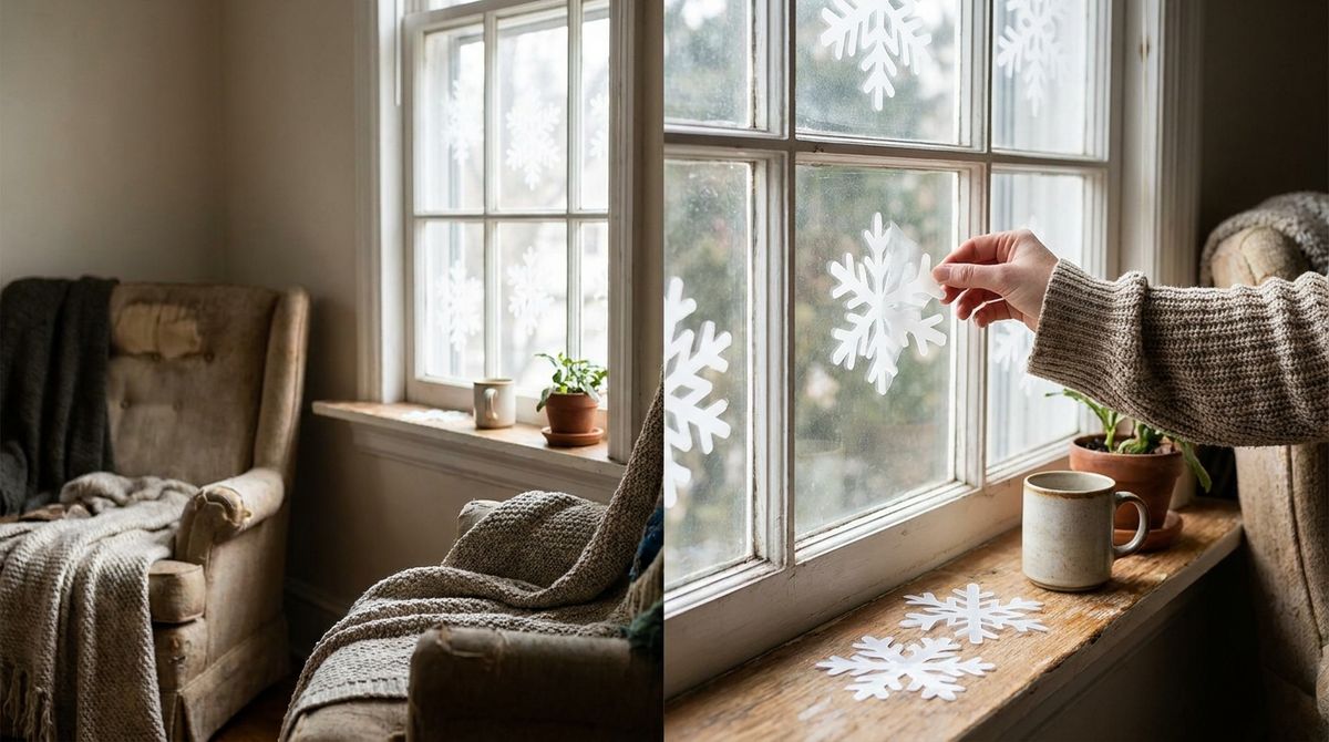 Use Window Clings: christmas decor ideas idea