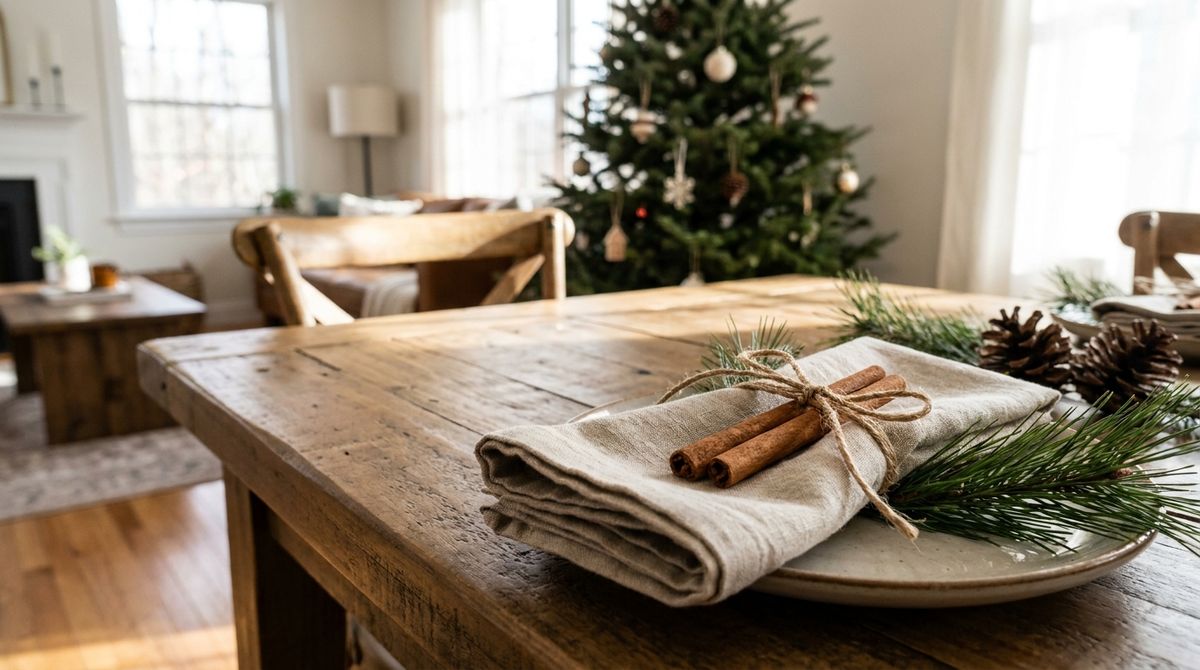 Set a Napkin Ring From Cinnamon Sticks: christmas decor ideas idea