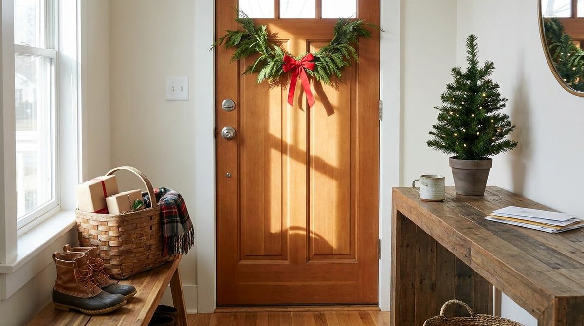 Front Door and Entry Ideas: christmas decor ideas