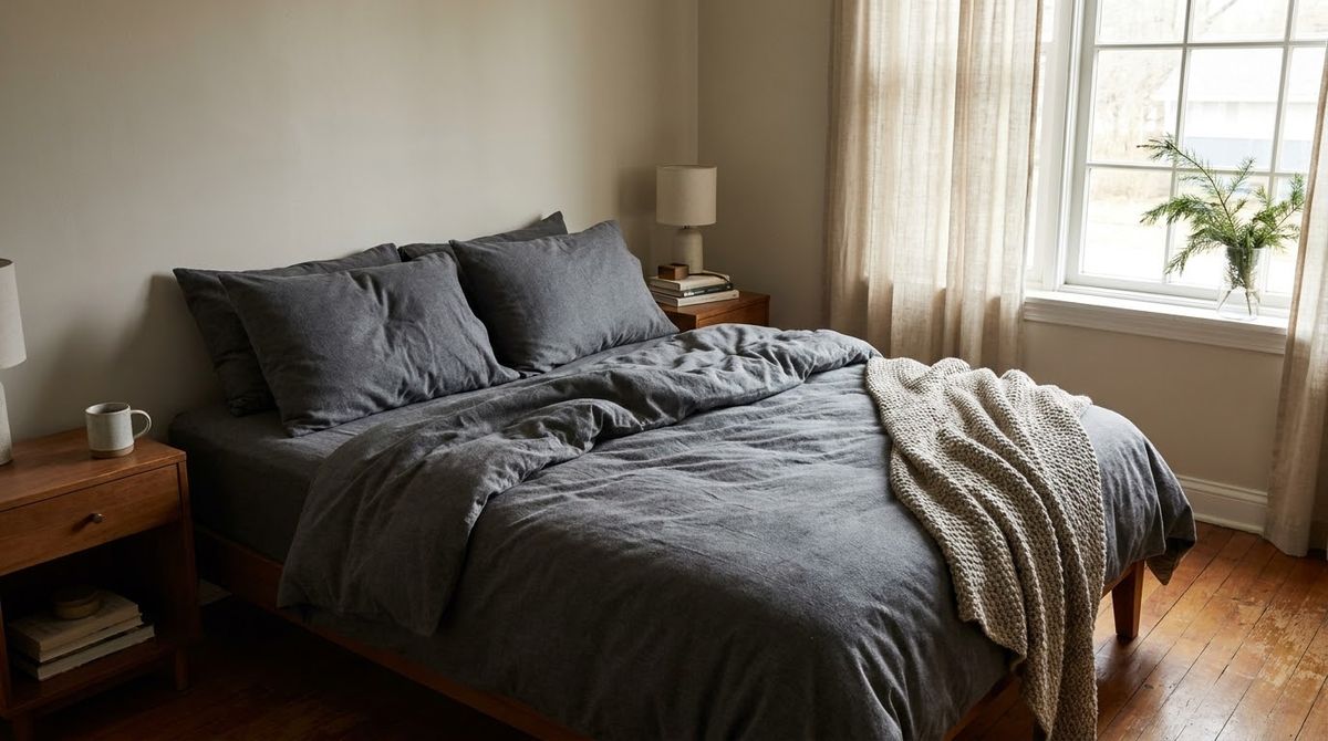 Flannel Pillowcases: christmas bedroom decor idea