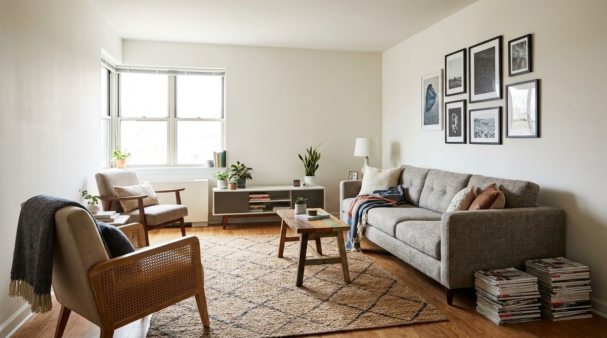 Layout 1: The Sofa on the Longest Wall