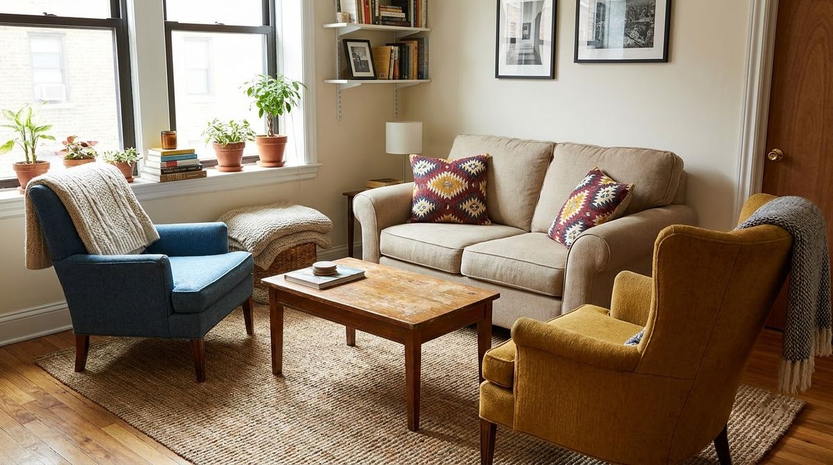Layout 3: Loveseat Plus Two Armchairs