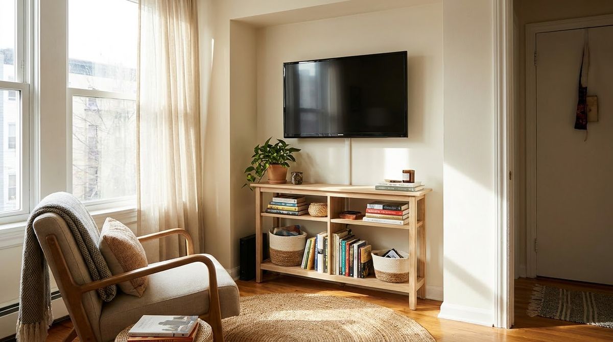 TV on a Stand: 6 Layouts That Save Floor Space