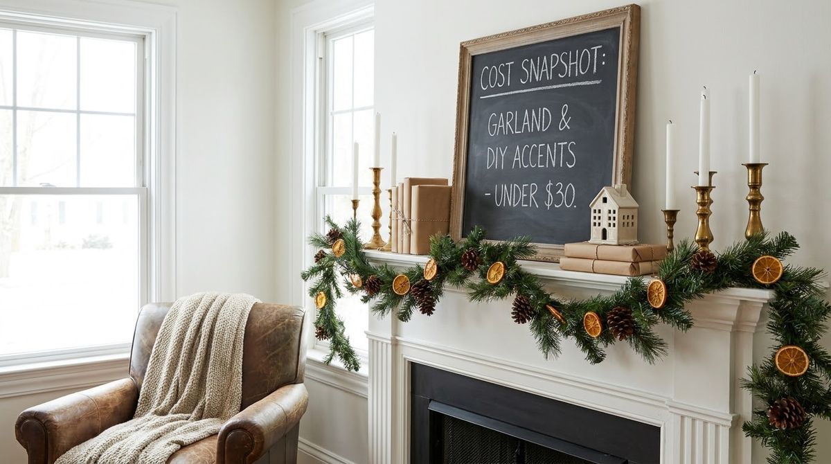 Cost Snapshot: christmas mantel decor