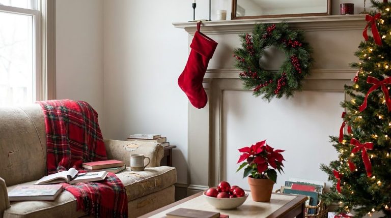 Red Christmas Decorations: Room-by-Room Ideas