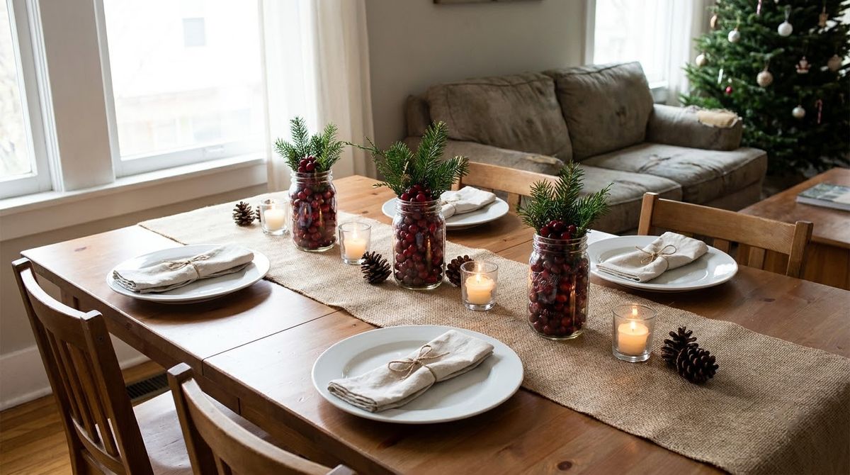 Budget Plan for a Table for Six: christmas table decor