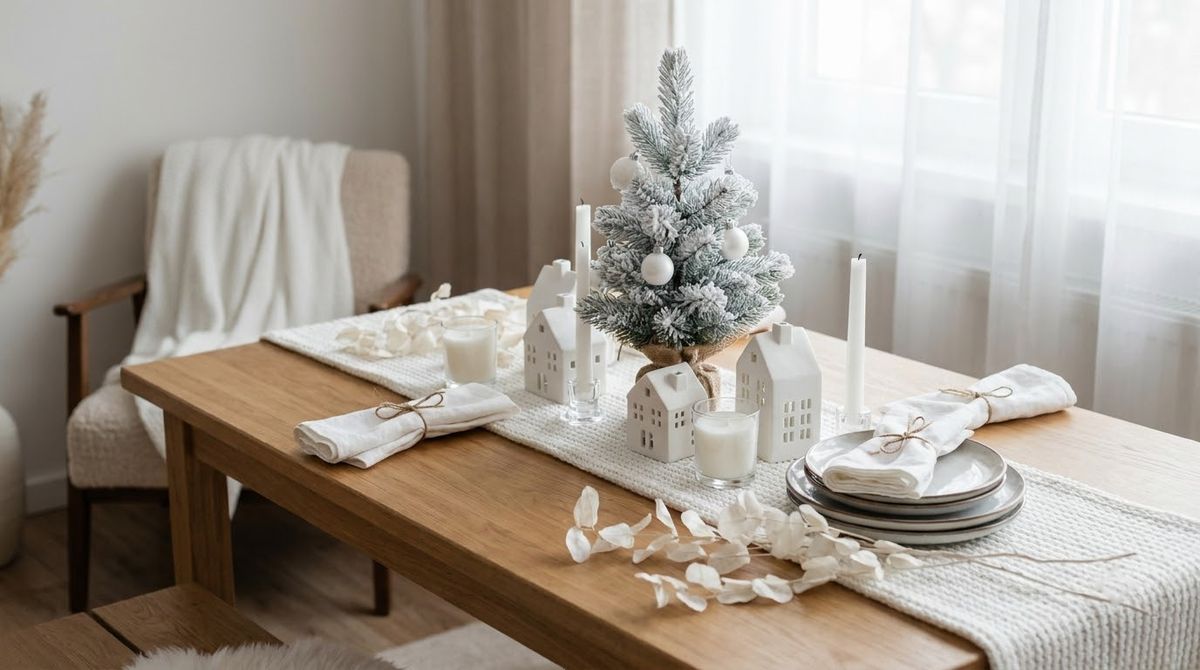 A White Christmas Table A White Christmas Table