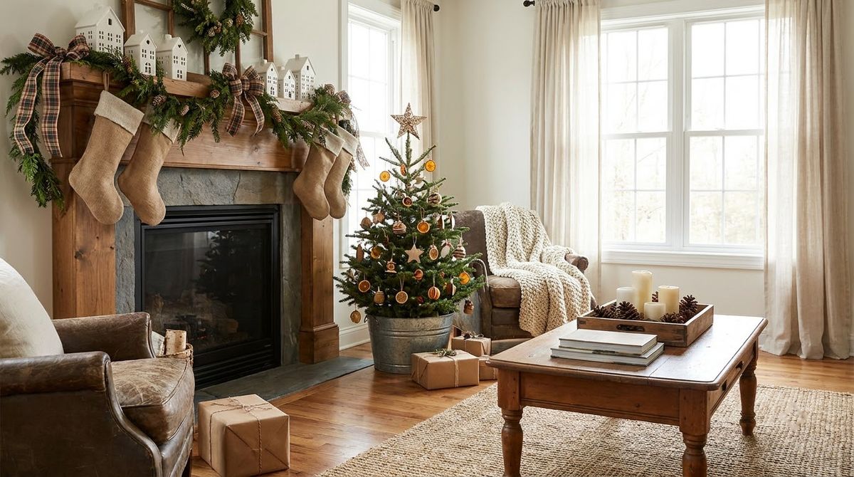 What Farmhouse Christmas Decor Looks Like