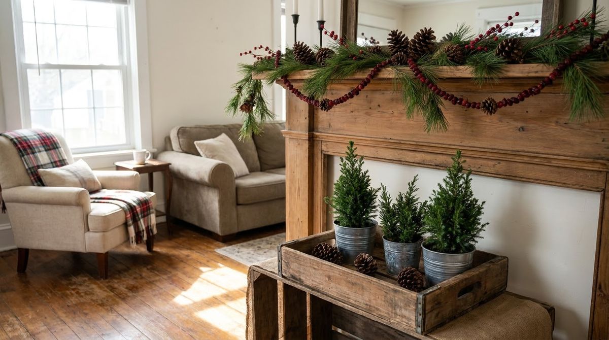 Greenery, Pinecones and Berries