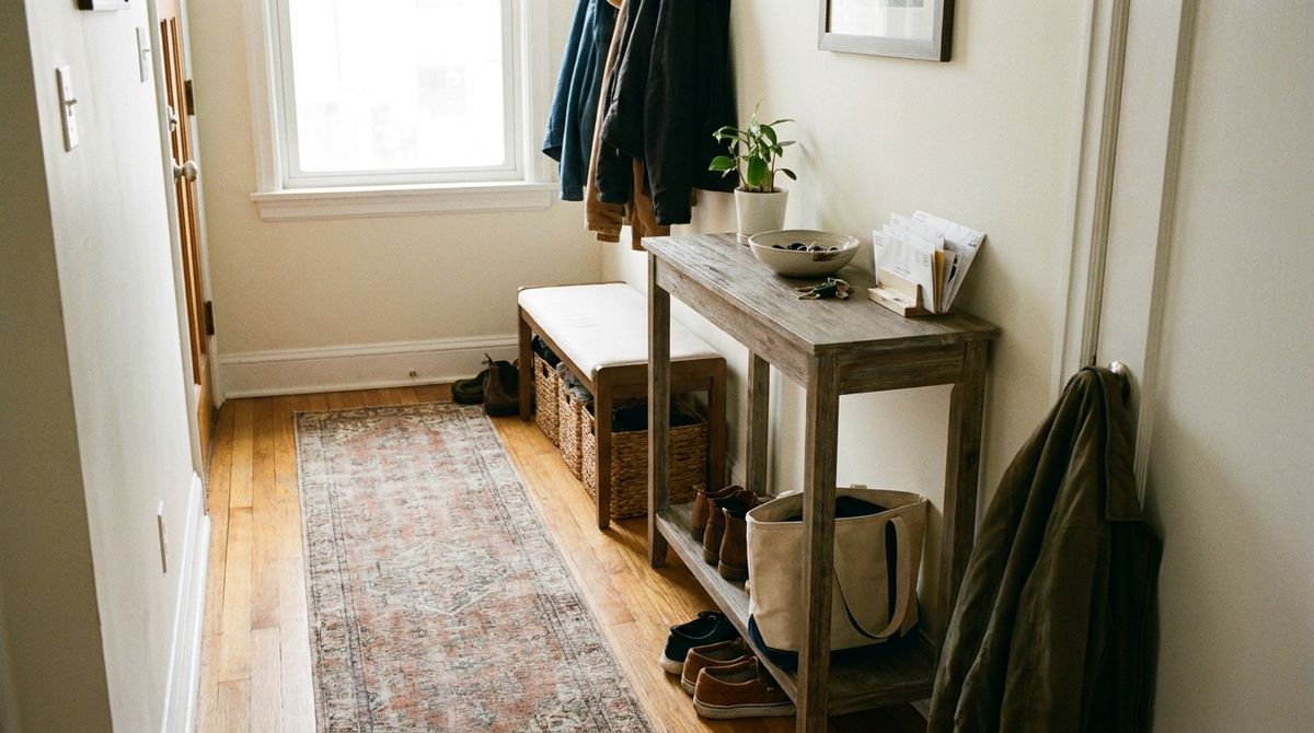 Furniture That Actually Fits a Narrow Entry: small entryway ideas