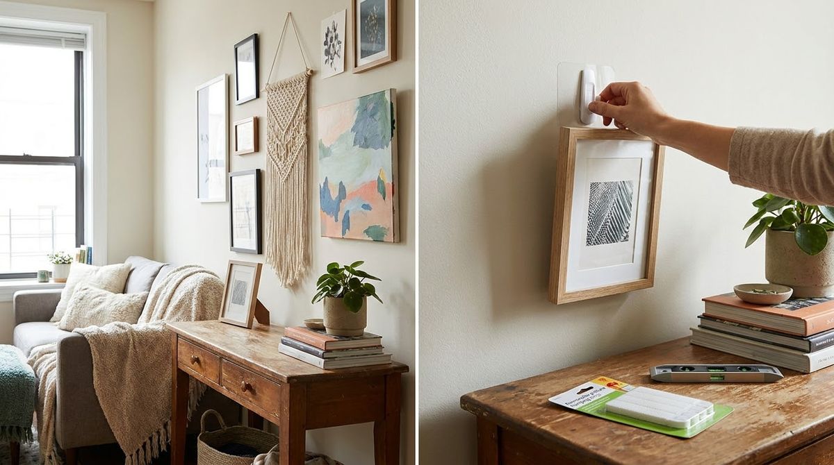 How to Hang DIY Pieces Without Damage: cheap diy wall art How to Hang DIY Pieces Without Damage: cheap diy wall art