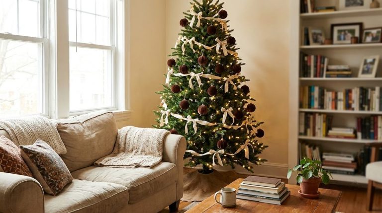 Brown Christmas Tree Decorations: The Neutral Trend