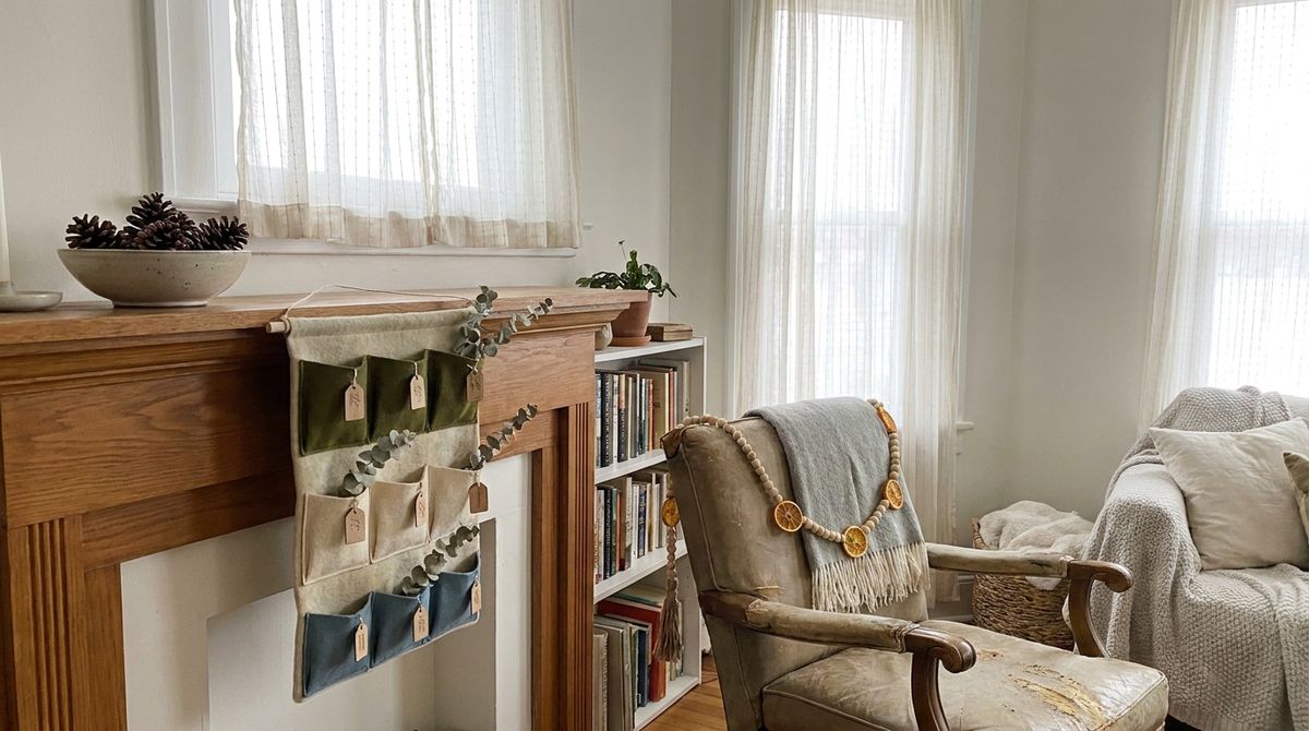 Muted Advent Pieces: modern christmas decor idea