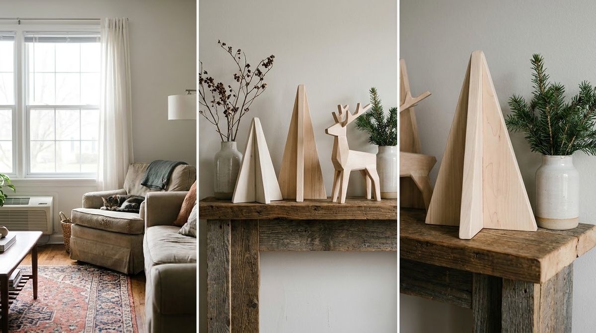 Sculptural Pieces That Replace Kitsch: modern christmas decor