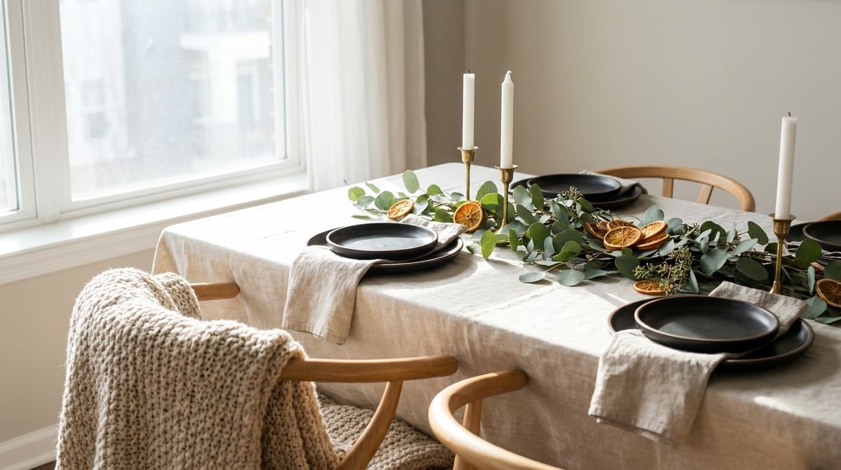 Modern Christmas Table Ideas: modern christmas decor
