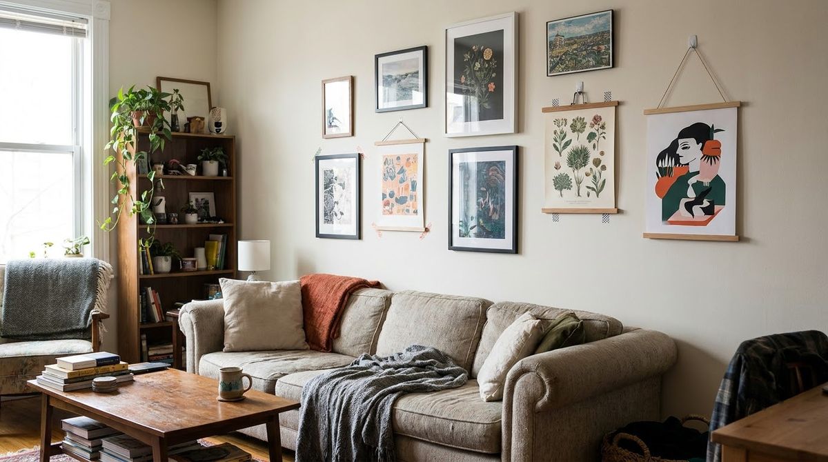 Posters and Prints Without Holes: dorm wall decor Posters and Prints Without Holes: dorm wall decor