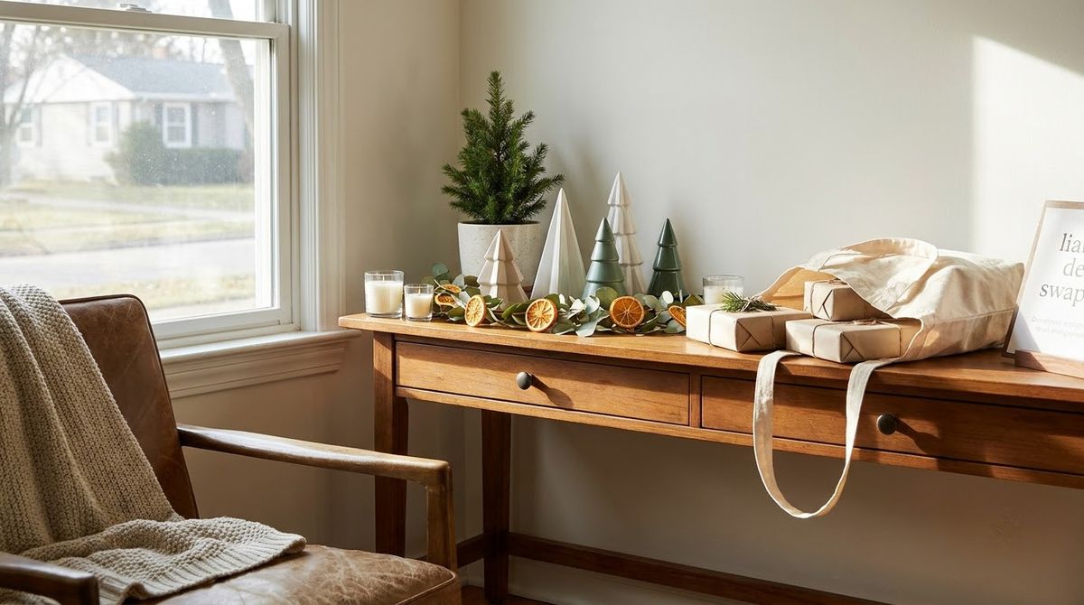 Modern Swap Table: modern christmas decor