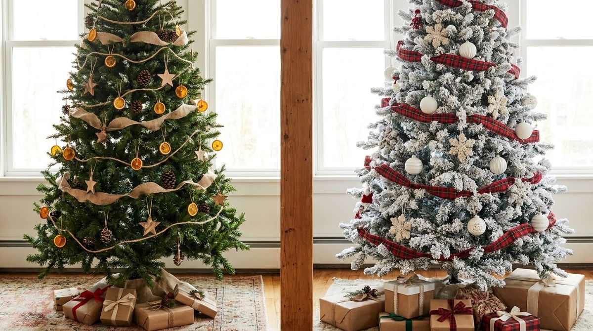 Rustic vs Farmhouse Christmas Tree: How to Tell Them Apart Rustic vs Farmhouse Christmas Tree: How to Tell Them Apart