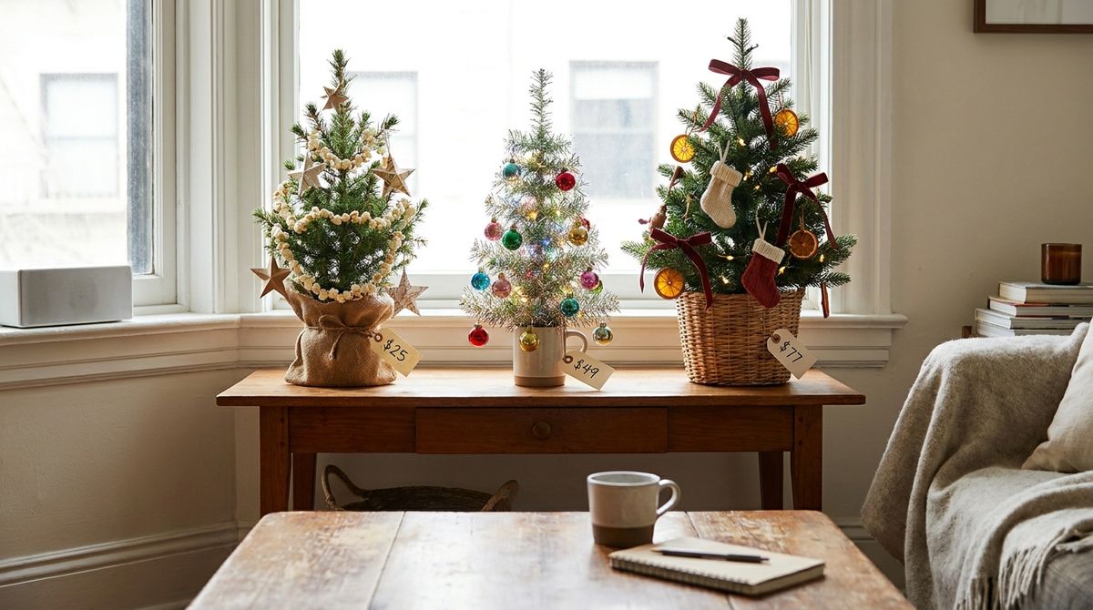 Three Mini Tree Looks: $25, $49 and $77 Three Mini Tree Looks: $25, $49 and $77