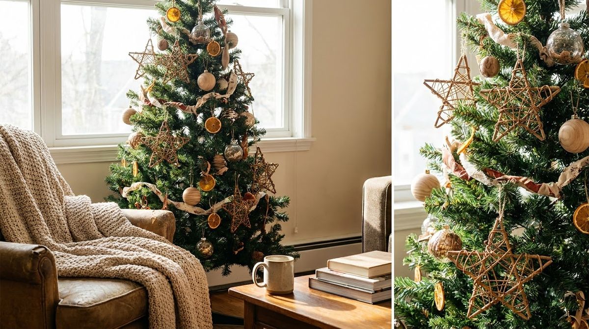 Rattan Star Ornaments: boho christmas decor idea Rattan Star Ornaments: boho christmas decor idea