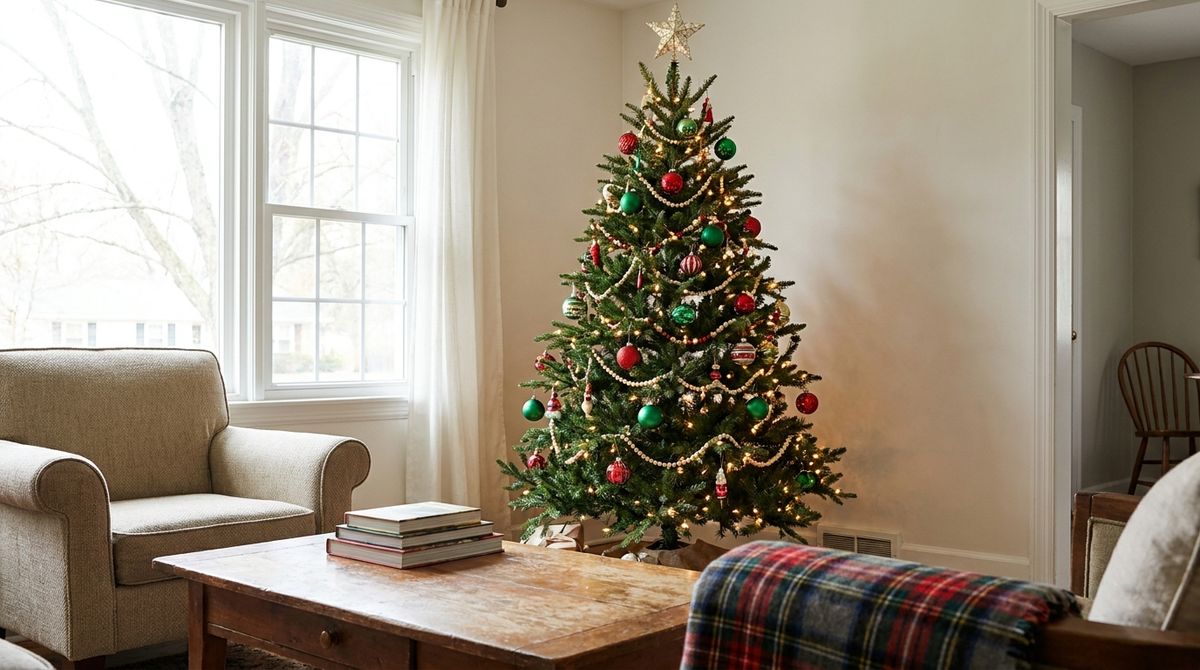 Classic Red and Green Christmas Tree Ideas Classic Red and Green Christmas Tree Ideas