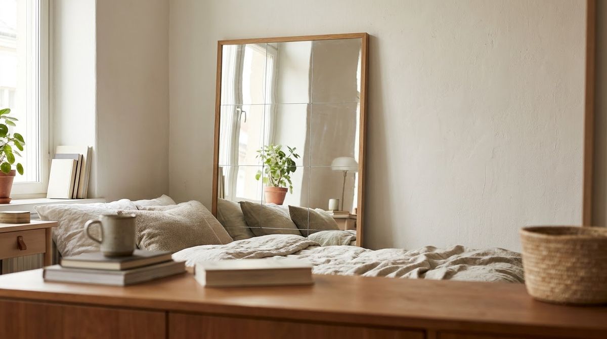 Mirror Sheets as a Soft Panel: bedroom wall decor ideas idea Mirror Sheets as a Soft Panel: bedroom wall decor ideas idea
