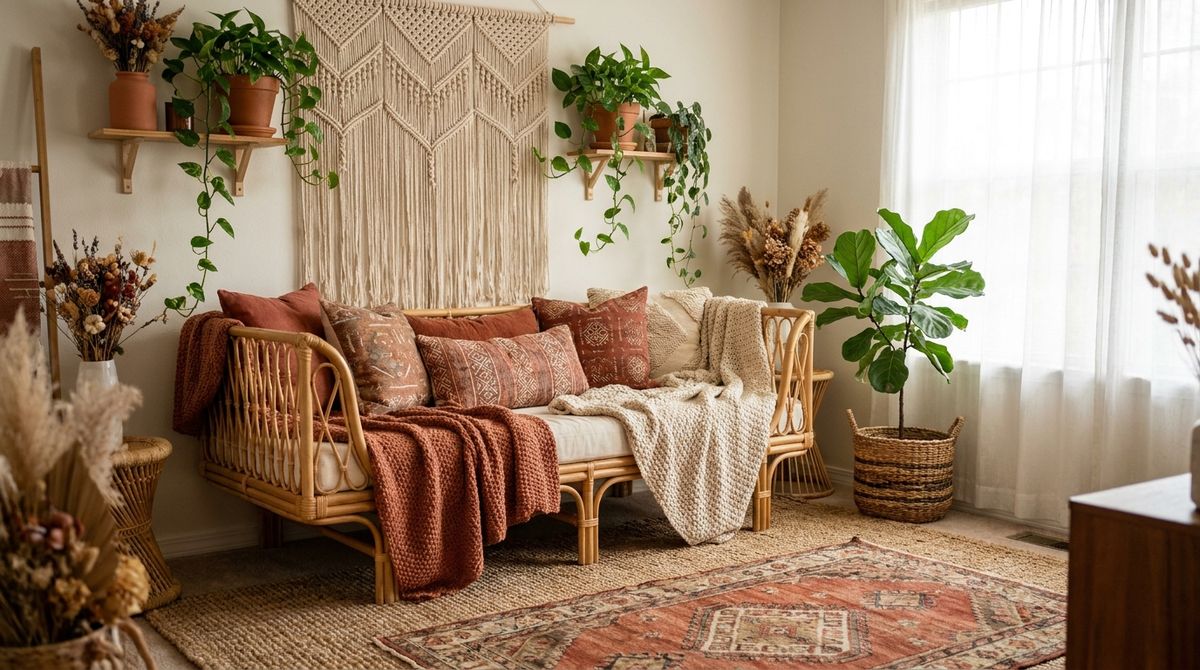 Cheap fall decor 2026 - cozy living room with thrifted pumpkins and warm lamp light Cheap fall decor 2026 - cozy living room with thrifted pumpkins and warm lamp light