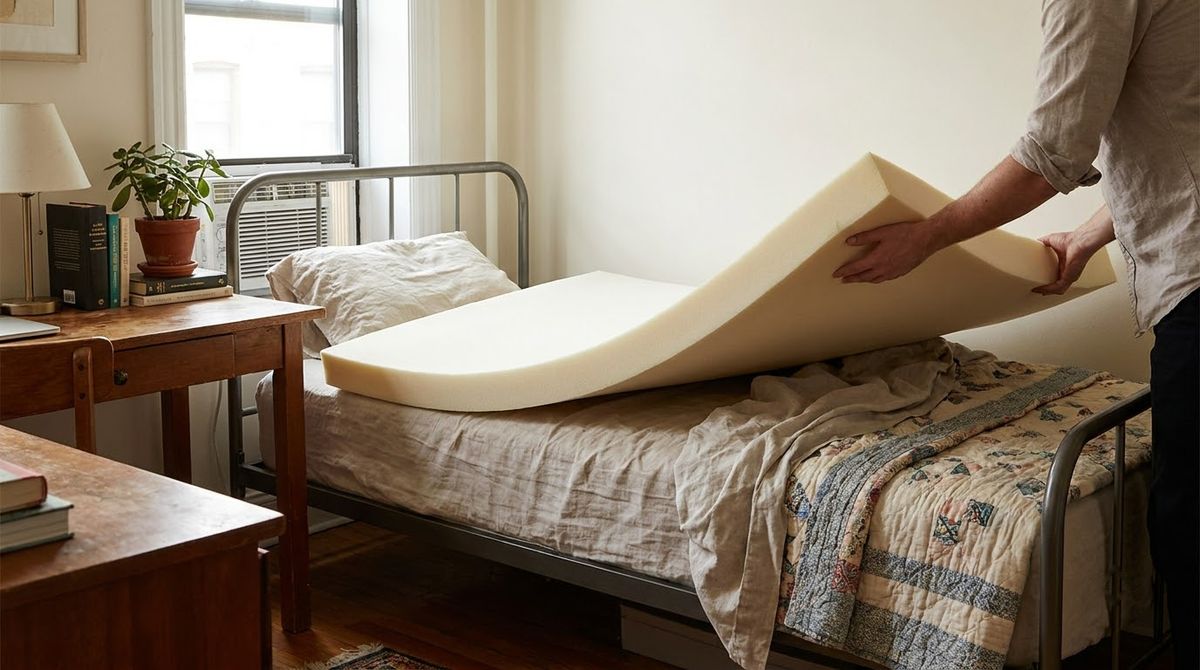 Add a 2-Inch Mattress Topper: dorm room ideas idea Add a 2-Inch Mattress Topper: dorm room ideas idea
