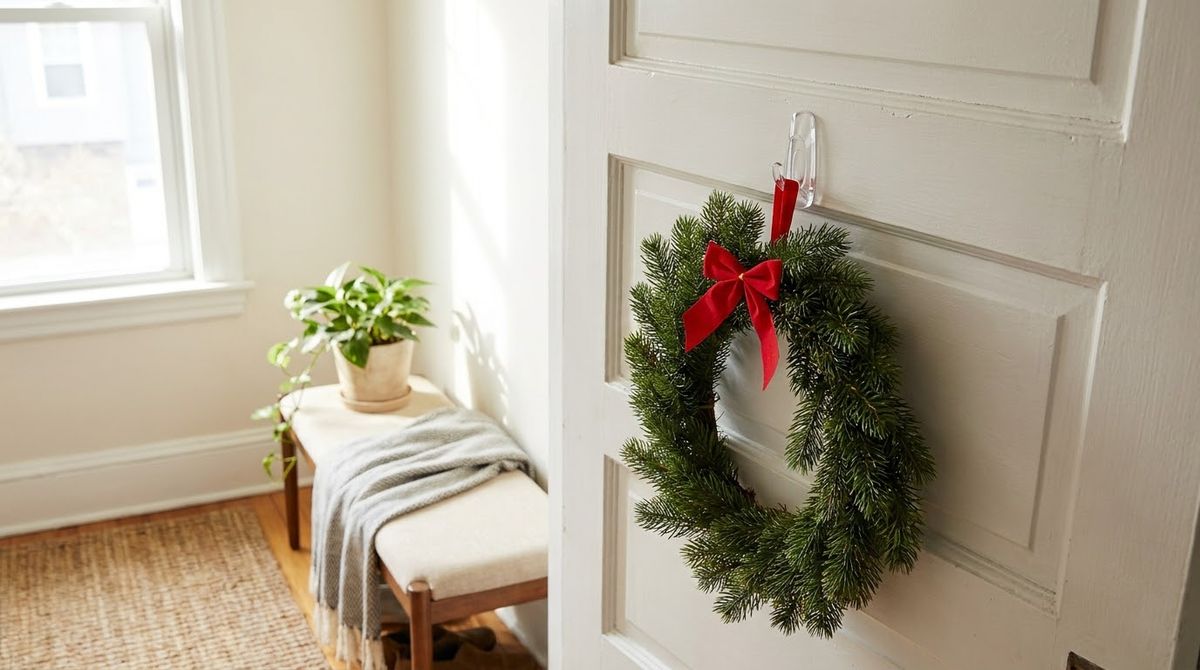 Command Outdoor Hook: christmas front door ideas idea
