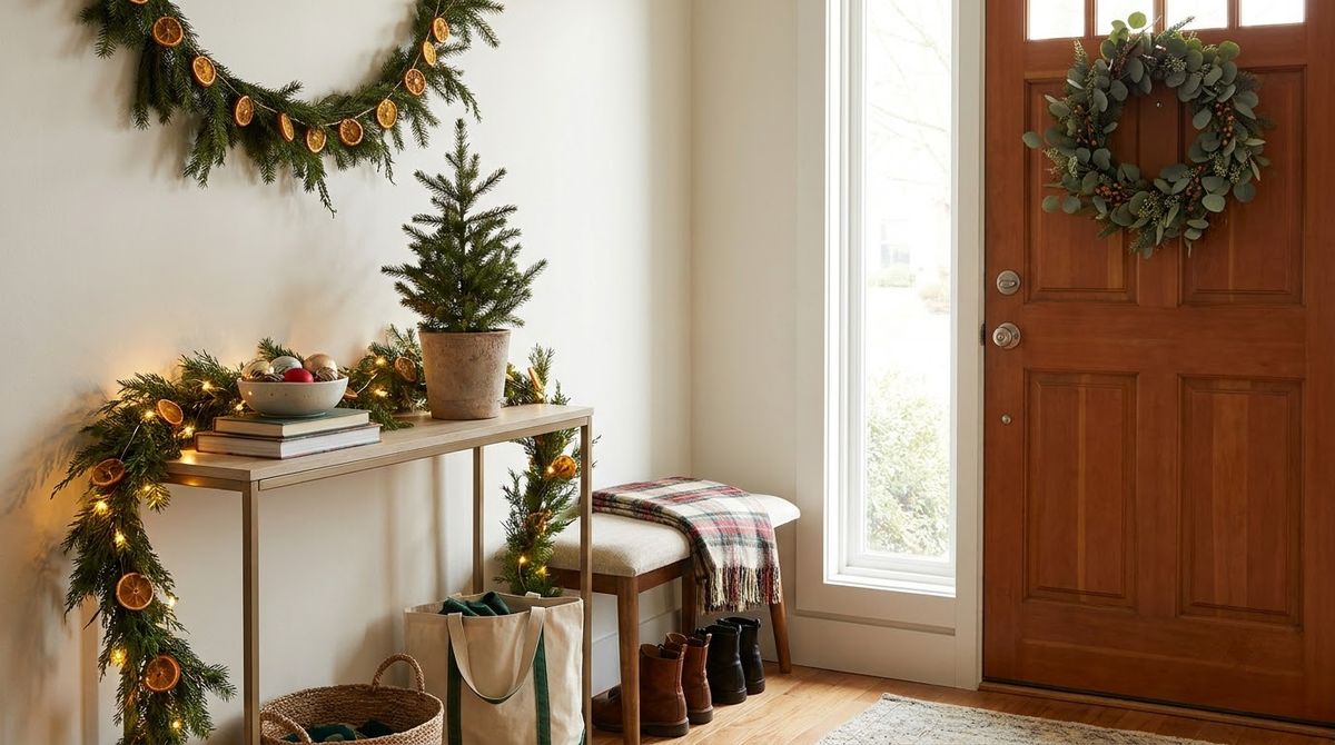 The Entryway Just Inside: christmas front door ideas