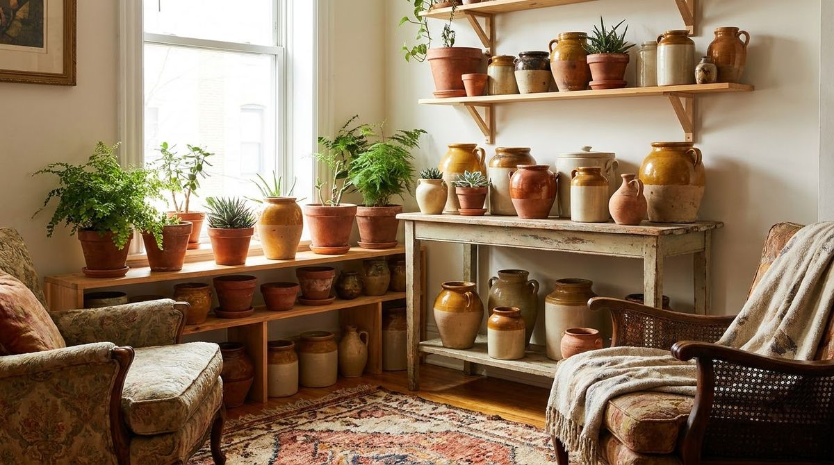 Thrifted Terracotta and Ceramics: aesthetic dorm room ideas idea Thrifted Terracotta and Ceramics: aesthetic dorm room ideas idea