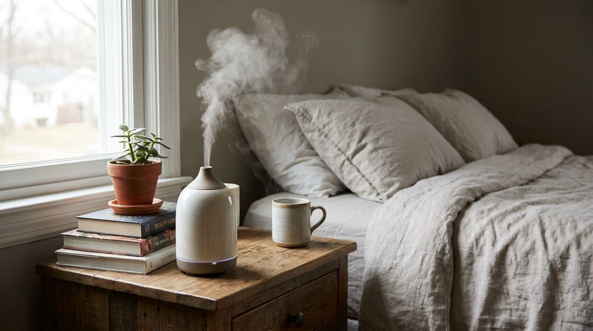 A Diffuser for a Soft Scent: cozy bedroom ideas idea
