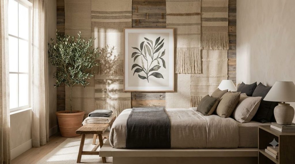 Bedroom Accent Wall Ideas 2026: 20 No-Paint Ways to Do the Wall Behind Your Bed