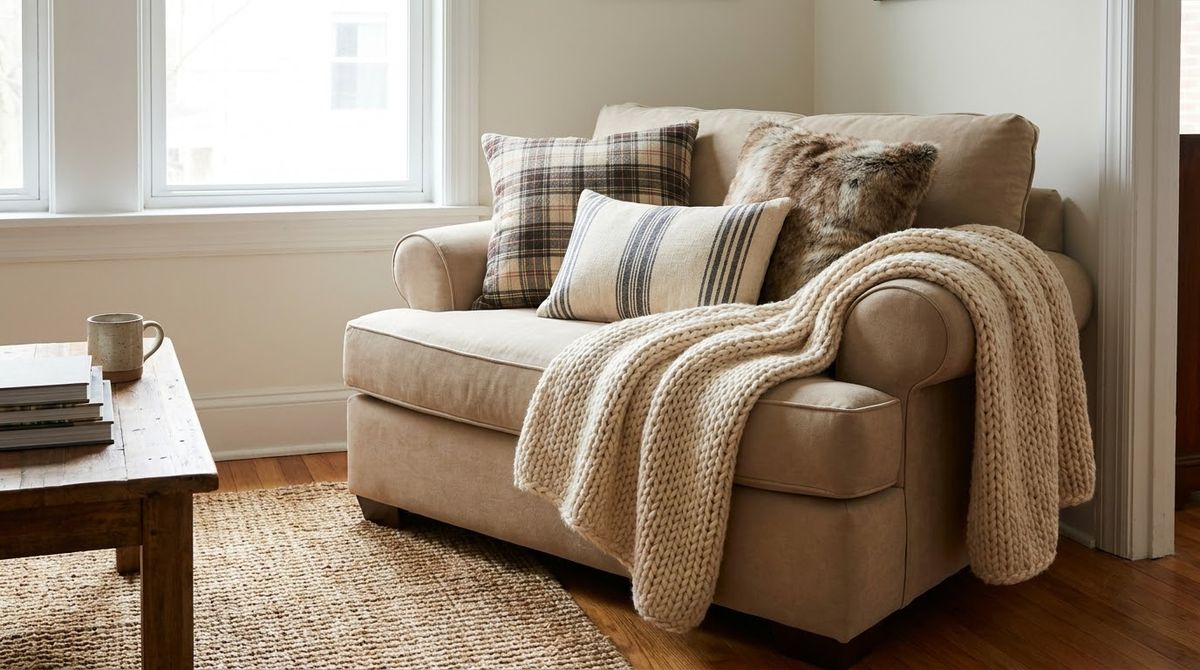 Cozy Textiles: modern farmhouse living room ideas Cozy Textiles: modern farmhouse living room ideas
