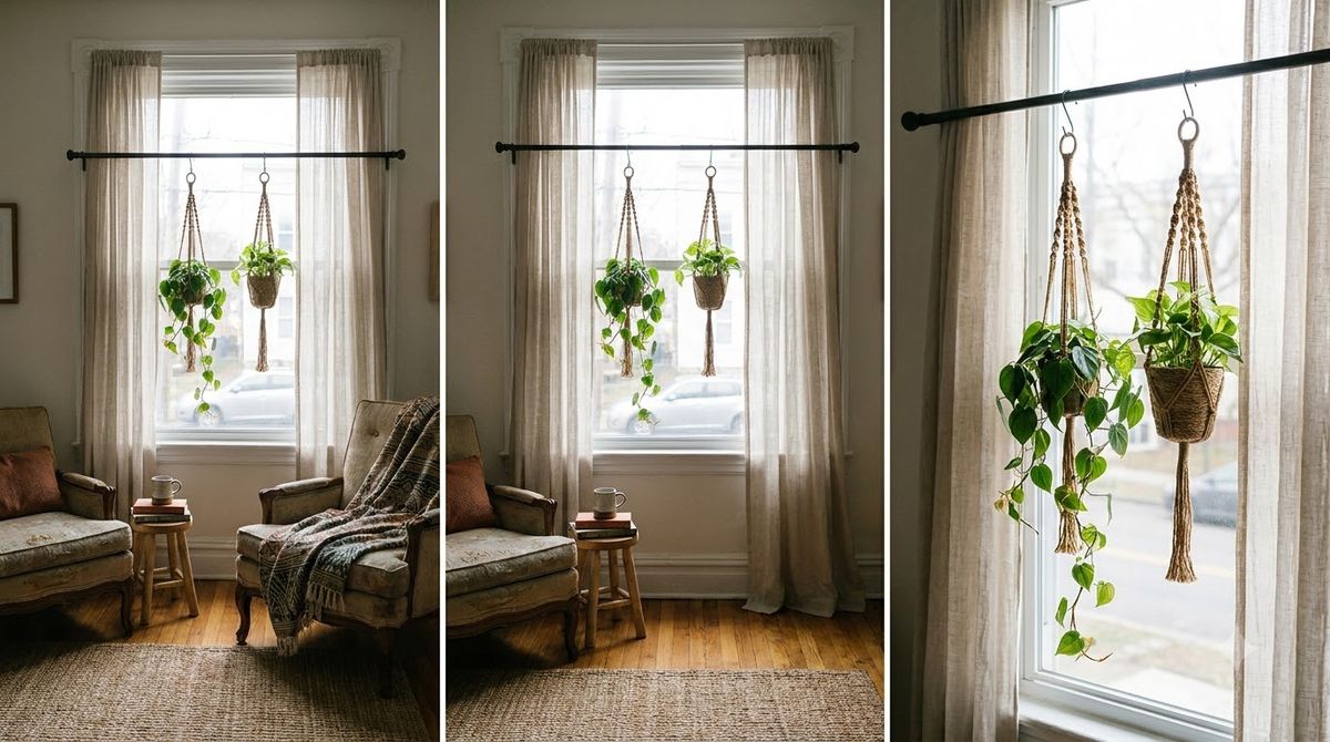 No-Drill Ways to Hang Plants