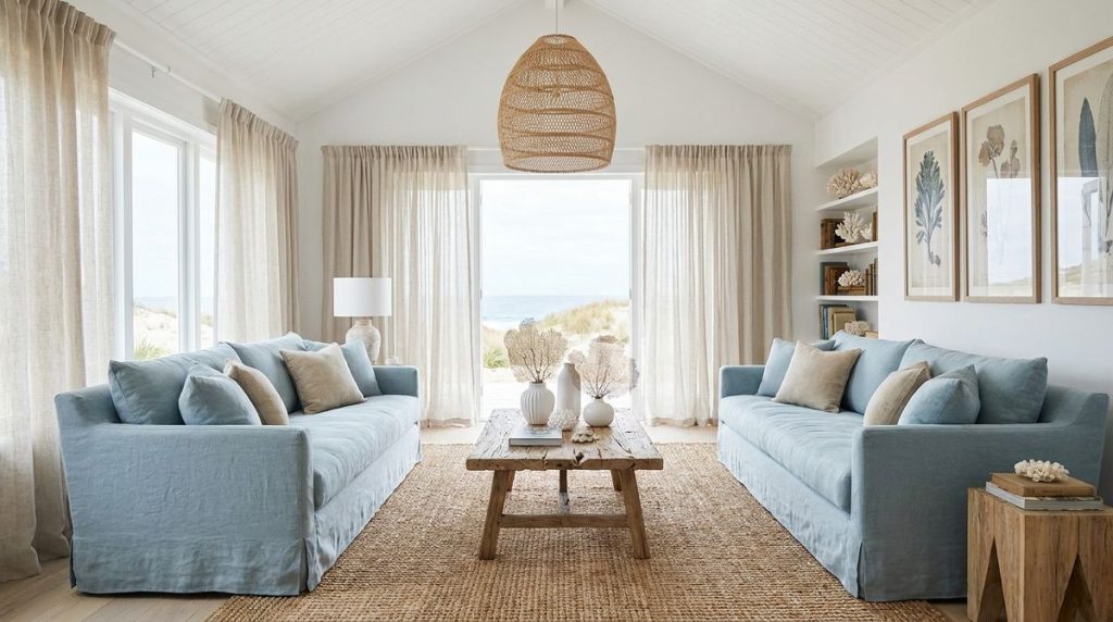 30 Coastal Living Room Ideas That Feel Like a Vacation