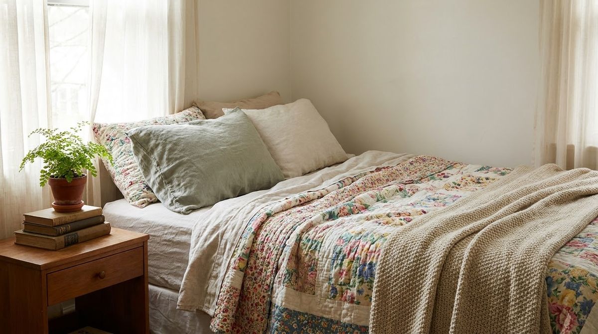 Bed Layers That Build the Cottage Look
