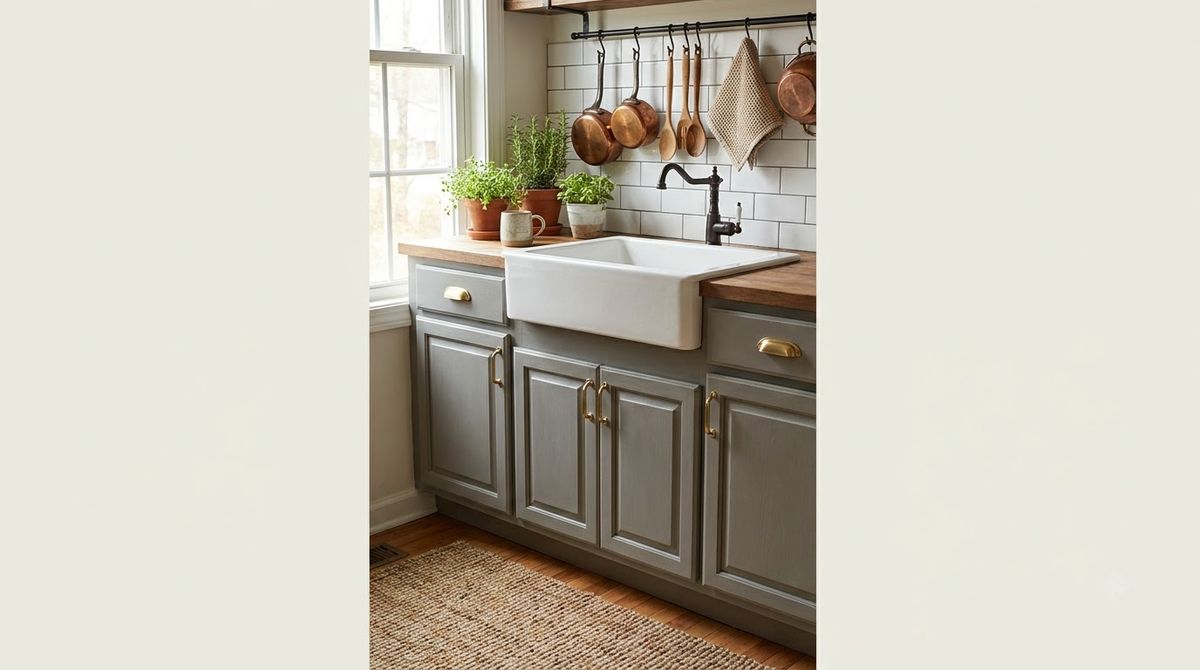 Sink, Tile and Rail Makeovers