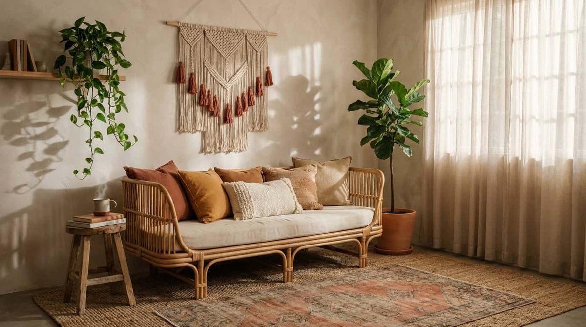 Boho gallery wall layout formula