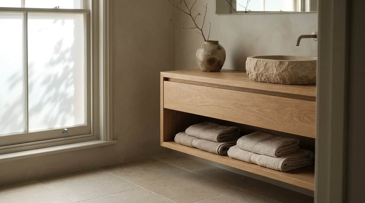 Japandi bedroom and entry corners