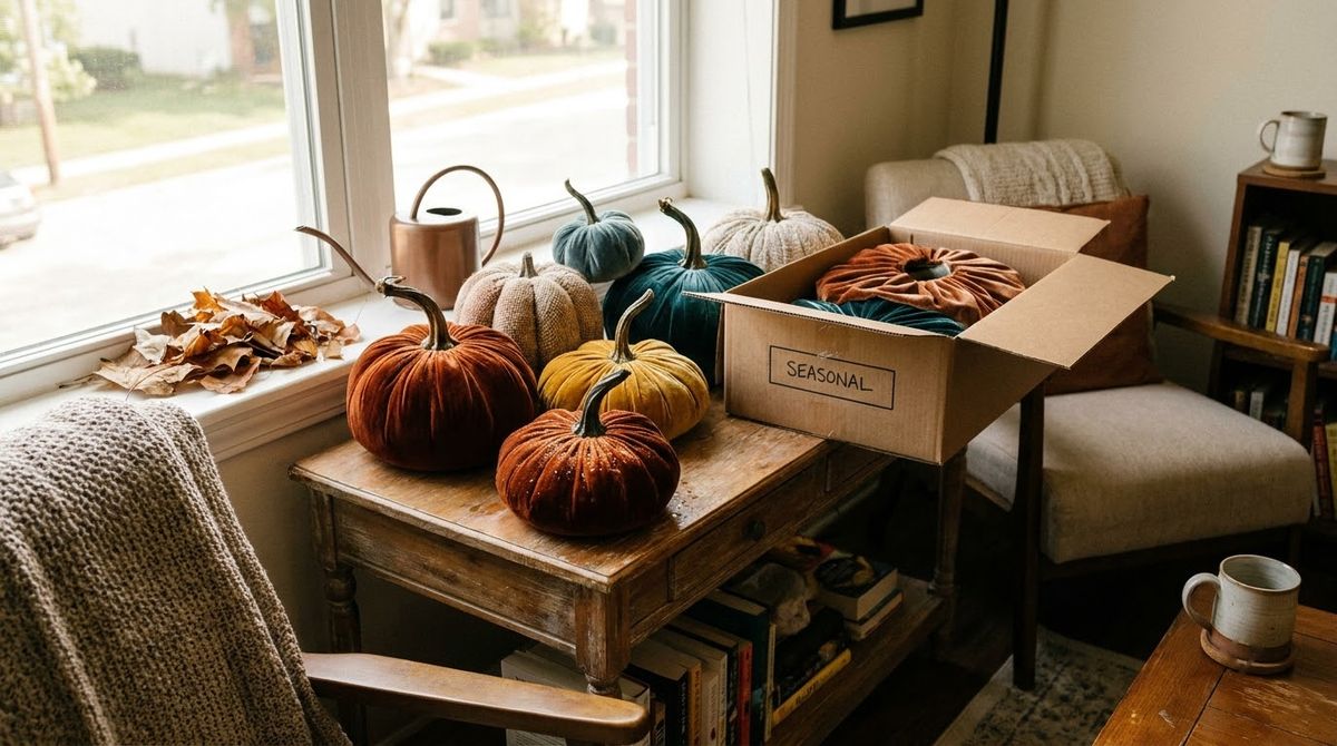 Velvet and Foam Faux Pumpkins: fall front porch ideas idea Velvet and Foam Faux Pumpkins: fall front porch ideas idea