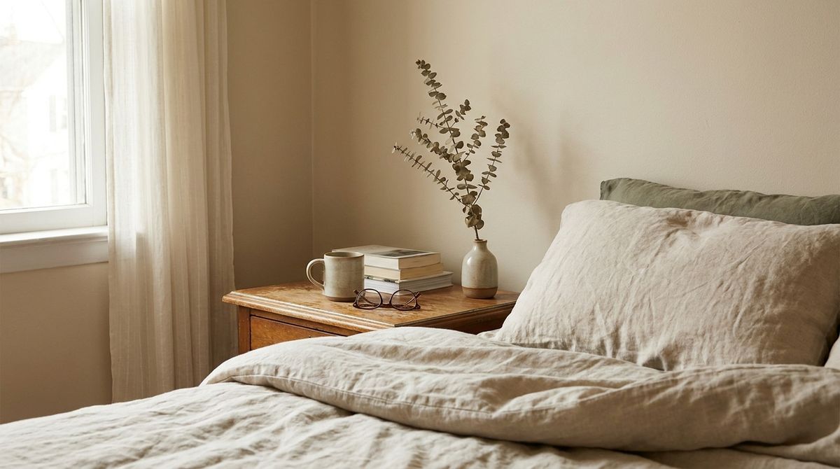One Dried Stem on the Nightstand: neutral fall decor ideas idea One Dried Stem on the Nightstand: neutral fall decor ideas idea