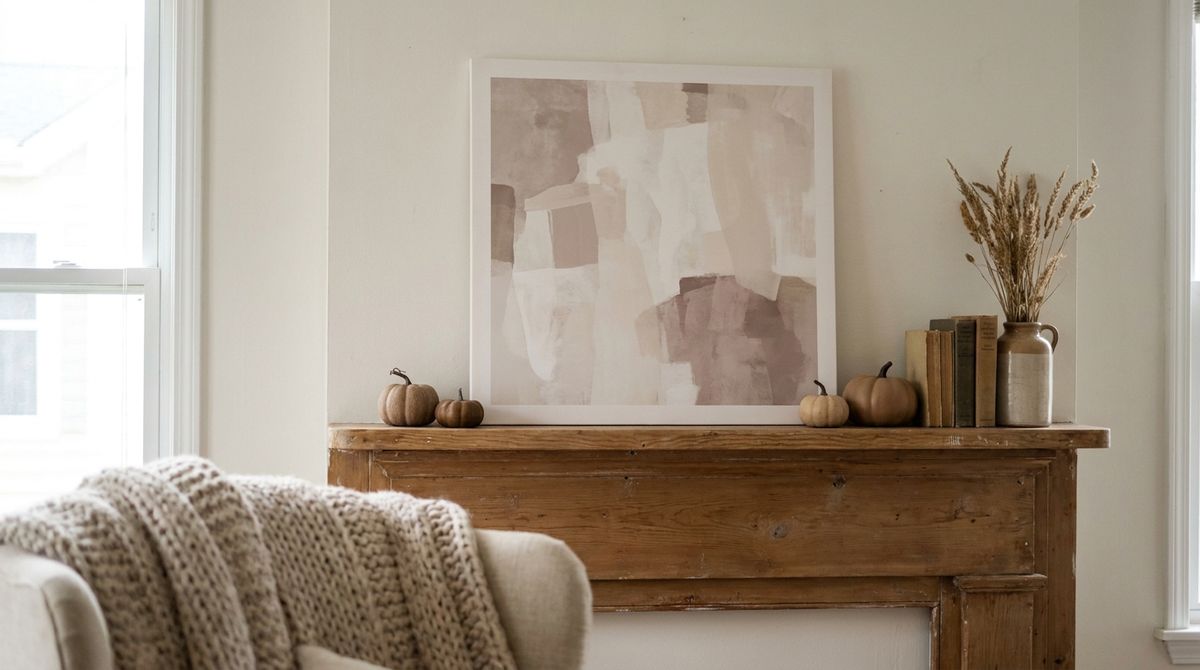 Leaning Neutral Art Print: neutral fall decor ideas idea Leaning Neutral Art Print: neutral fall decor ideas idea